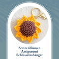 Sonnenblumen-Amigurumi-Schlüsselanhänger /  Schlüsselanhänger / Geschenk / Niedlich