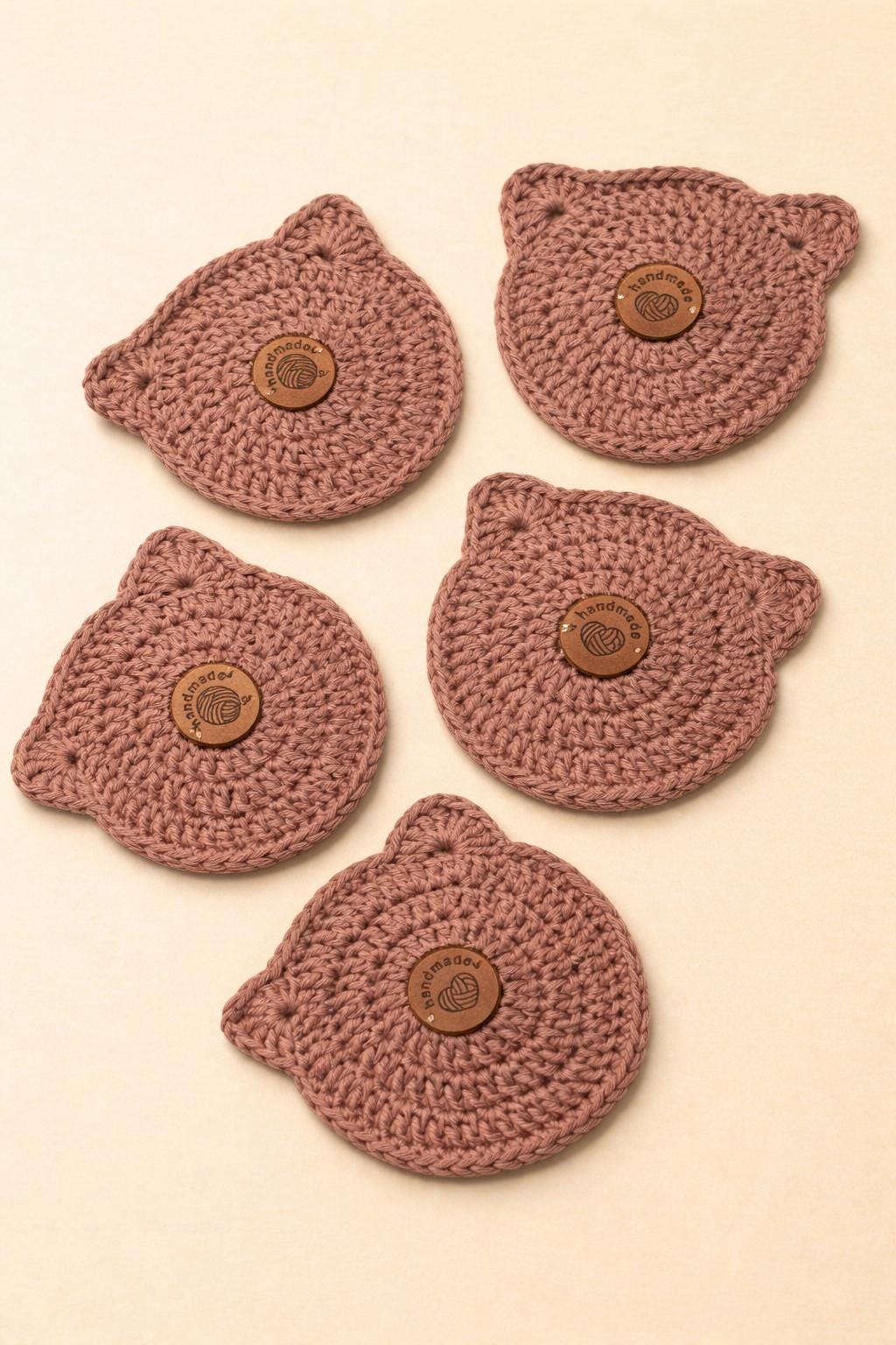 Gehäkelter-Katzen-Untersetzer / Wohnkultur / Geschenk / Katzen